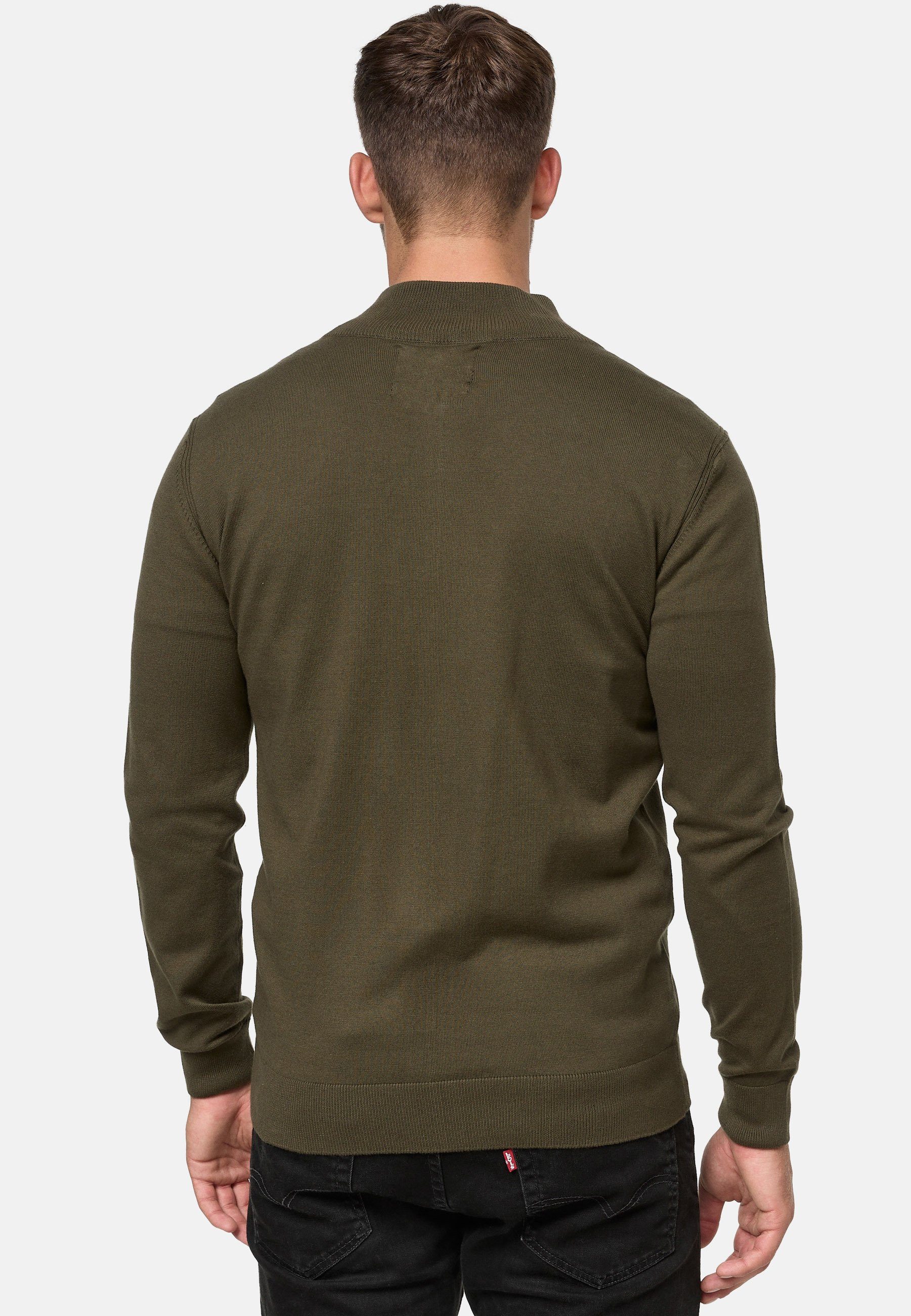 Indicode Strickjacke Herren Lau Herrenstrickjacke