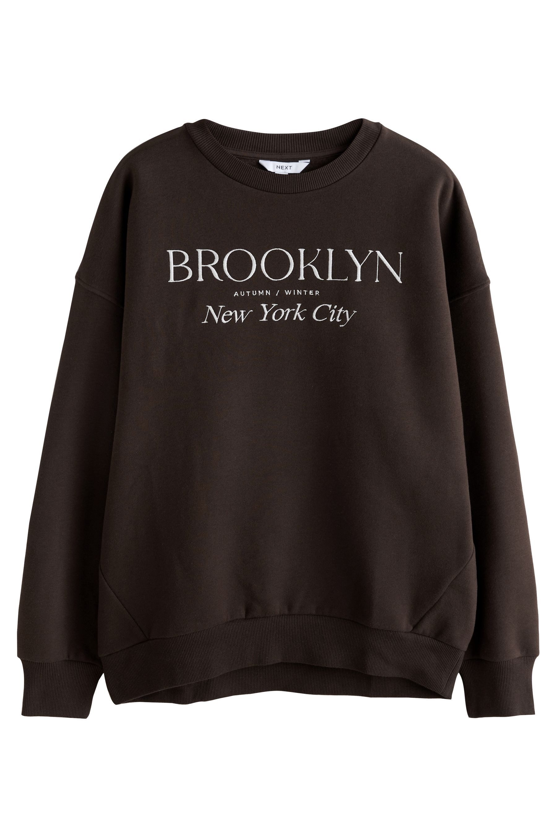 Next Sweater Sweatshirt mit Rundhalsausschnitt mit Herbstmotiv (1-tlg) günstig online kaufen