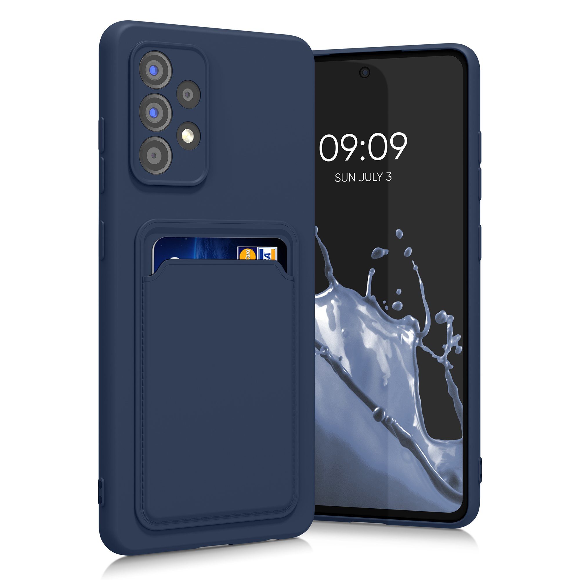 kwmobile Handyhülle Hülle für Samsung Galaxy A52 / A52 5G / A52s 5G, Handyhülle mit Fach für Karten - Handy Cover Case