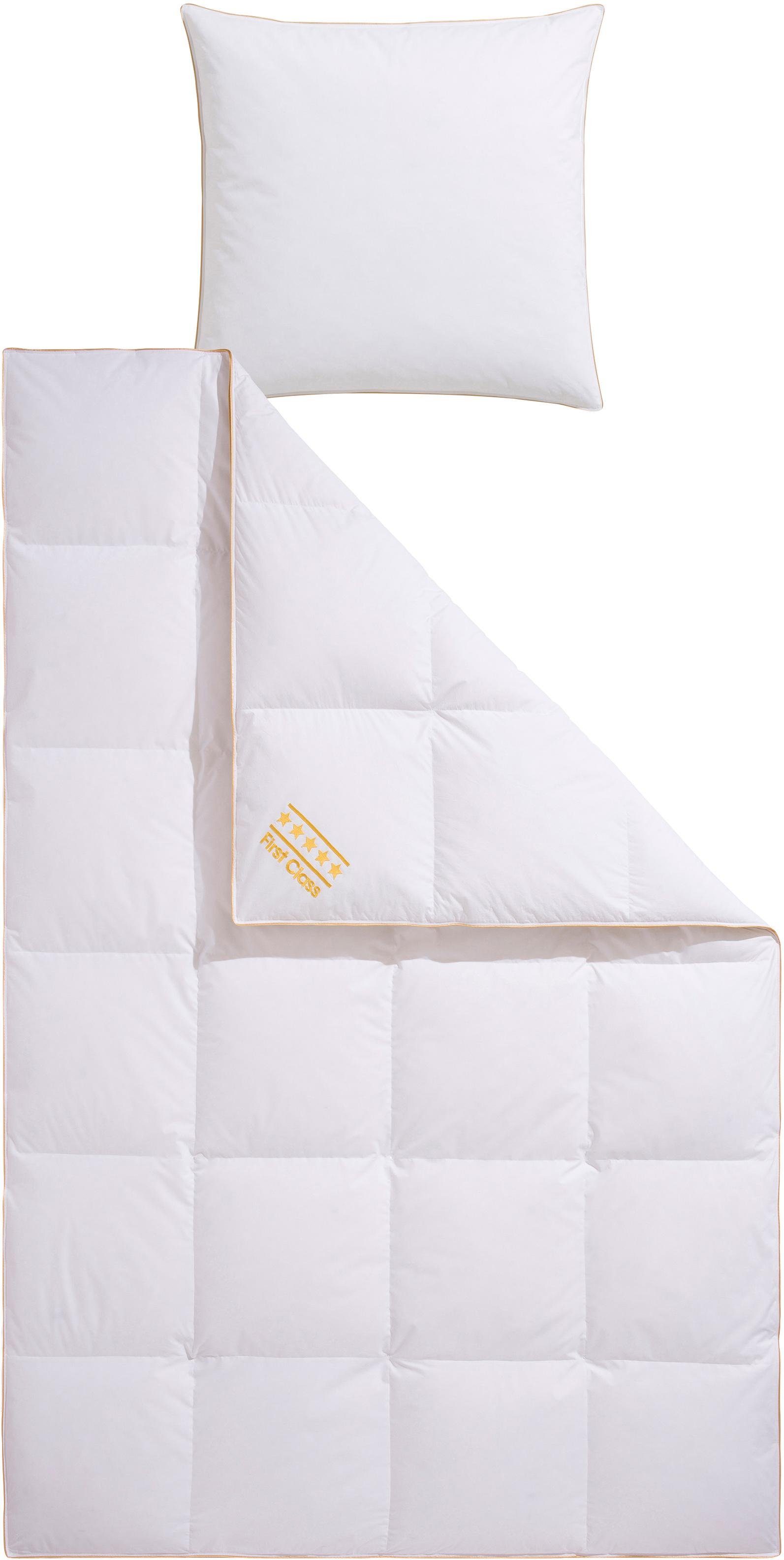 OBB Daunenbettdecke + Federkissen Emilias, Füllung: 90% Daunen, 10% Federn, günstig online kaufen