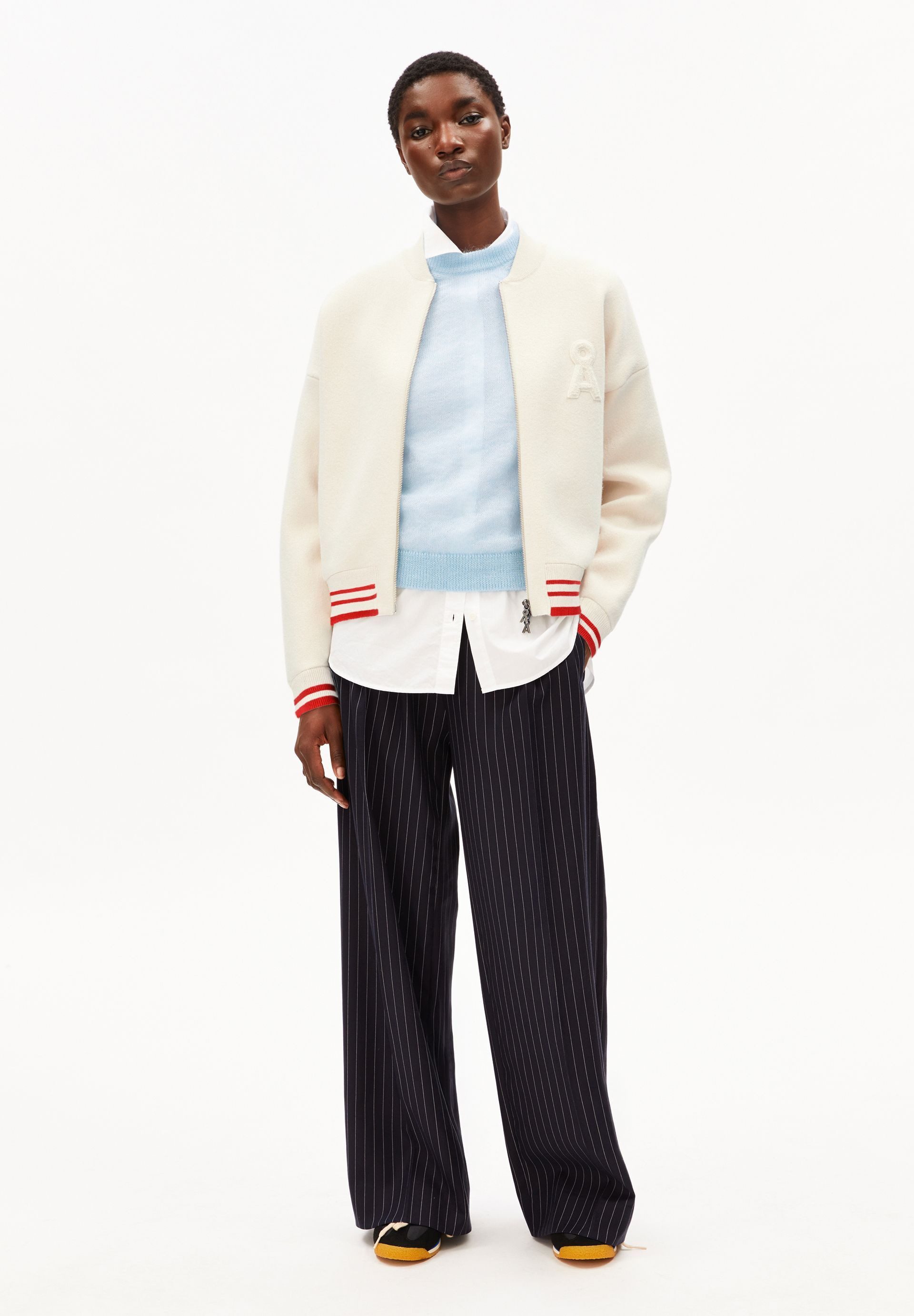 Armedangels Cardigan ICONIC Å Strickjacke aus Bio-Woll Mix (Blousonkragen, Oversized Fit)