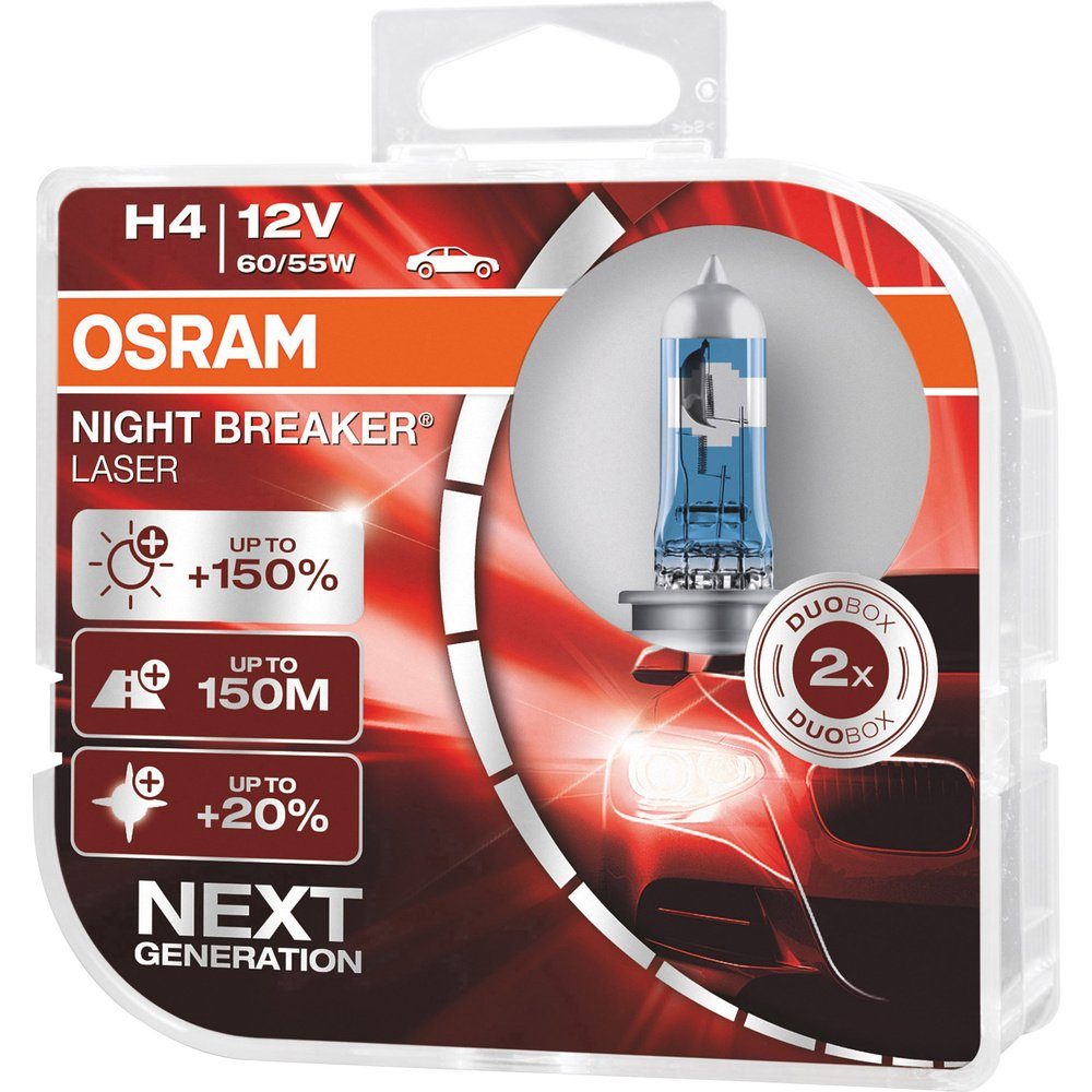 Osram KFZ-Ersatzleuchte Breaker® Next 64193NL-HCB Laser Night OSRAM Leuchtmittel Halogen Gener