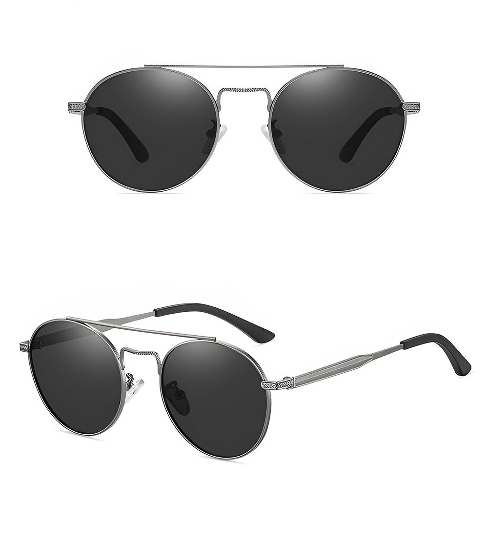 PACIEA Sonnenbrille Herren UV Schutz Doppelbalkenrahmen Metall Outdoor günstig online kaufen