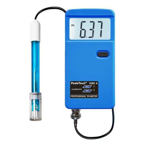 PeakTech Wassersensor PeakTech 5310 A: PH-Meter mit Kabelsonde ~ bis 14.00 pH