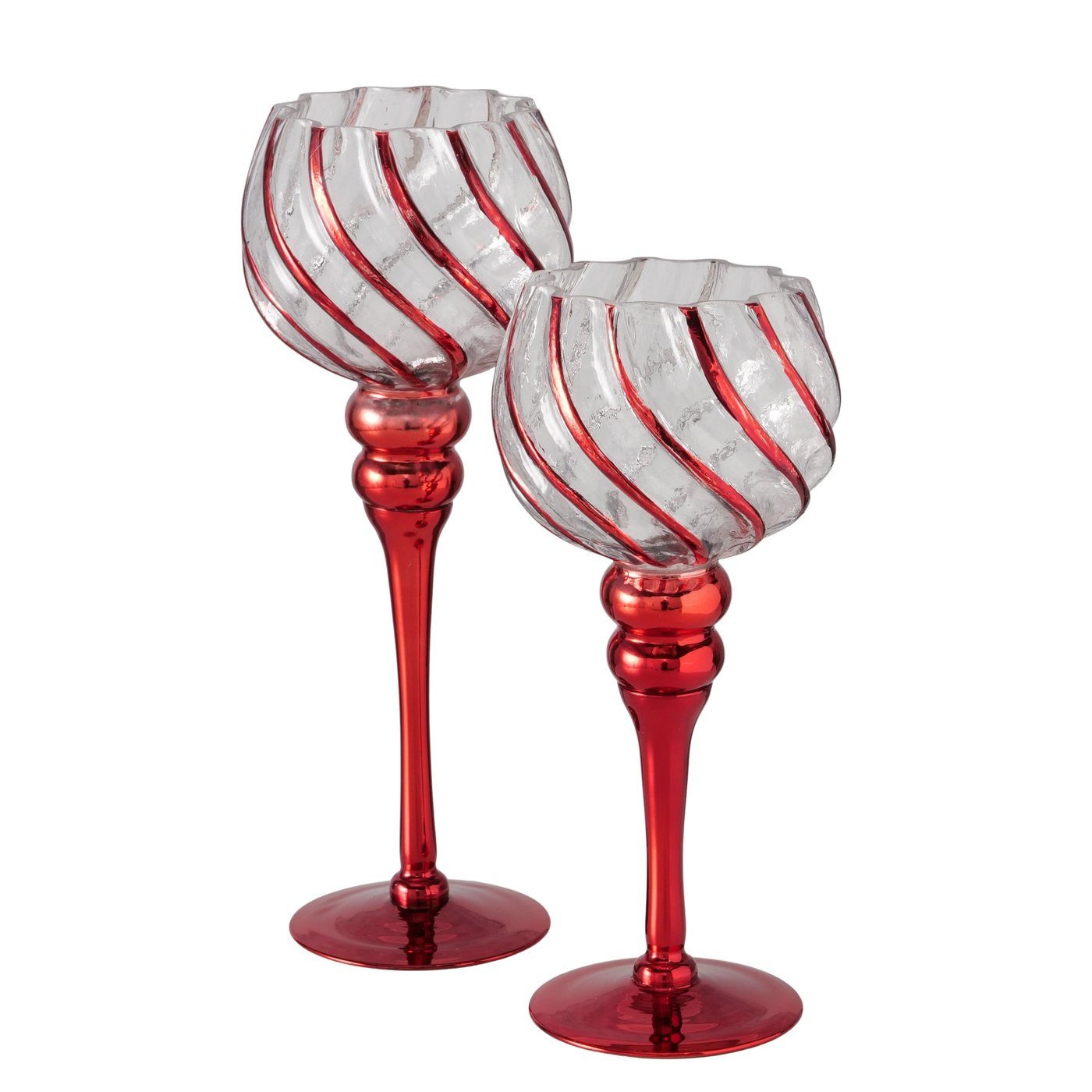 BOLTZE GRUPPE GmbH Windlicht 2er-Set Windlicht Manou rot