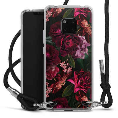 DeinDesign Handyhülle »Rose Blumen Blume Dark Red and Pink Flowers«, Huawei Mate 20 Pro Handykette Hülle mit Band Case zum Umhängen