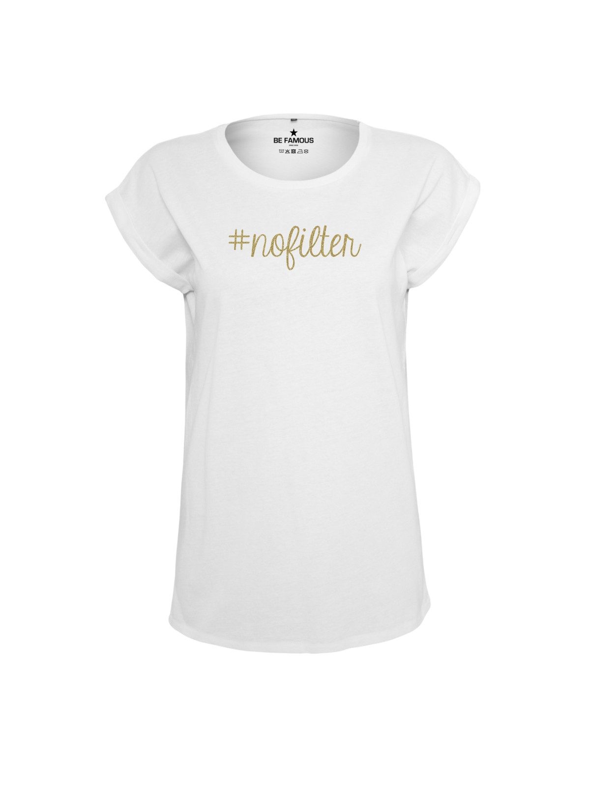 Be Famous Print-Shirt Classic Roll Up NOFI (1-tlg., keine)