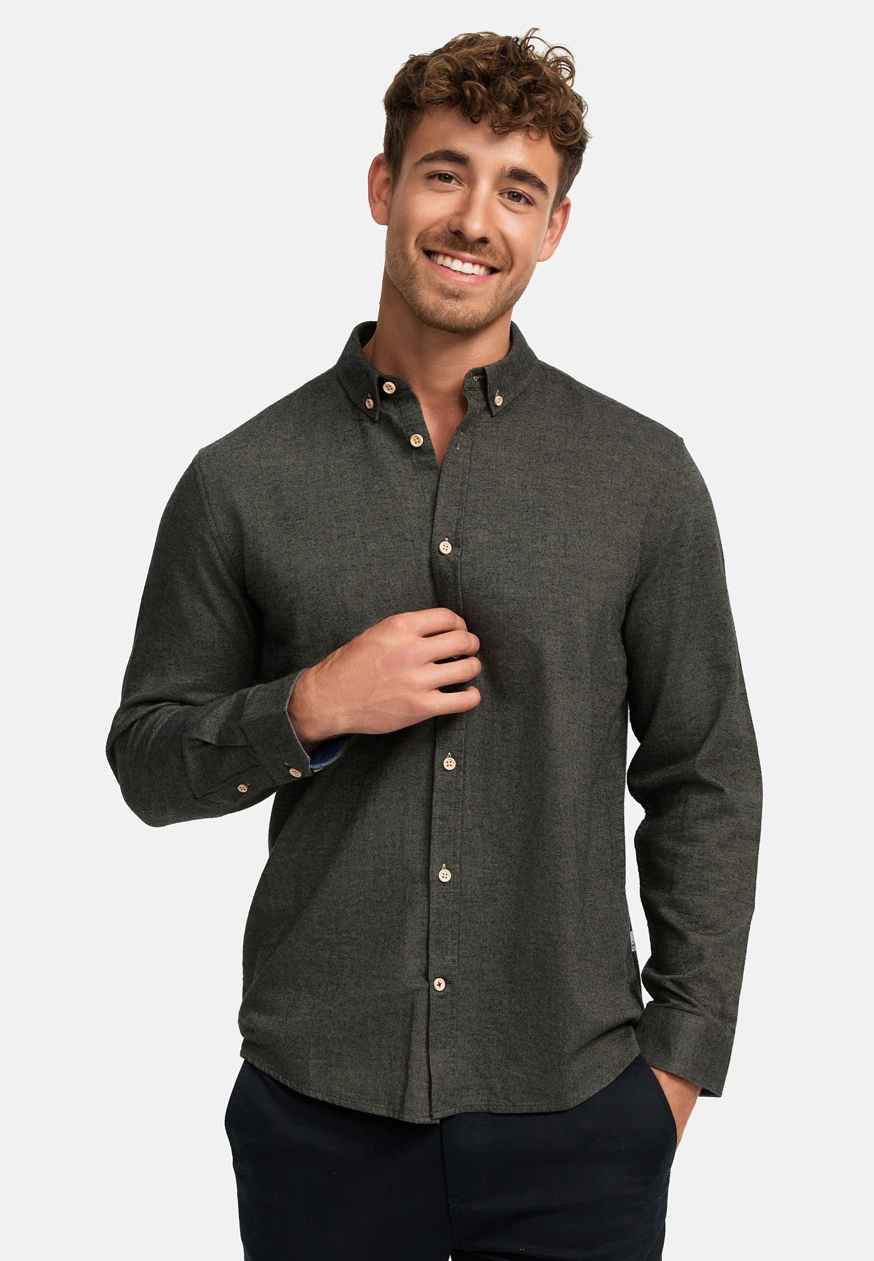 Kronstadt Langarmhemd Herren KSJohan Diego Herrenhemd Langarm aus 100% Baum günstig online kaufen