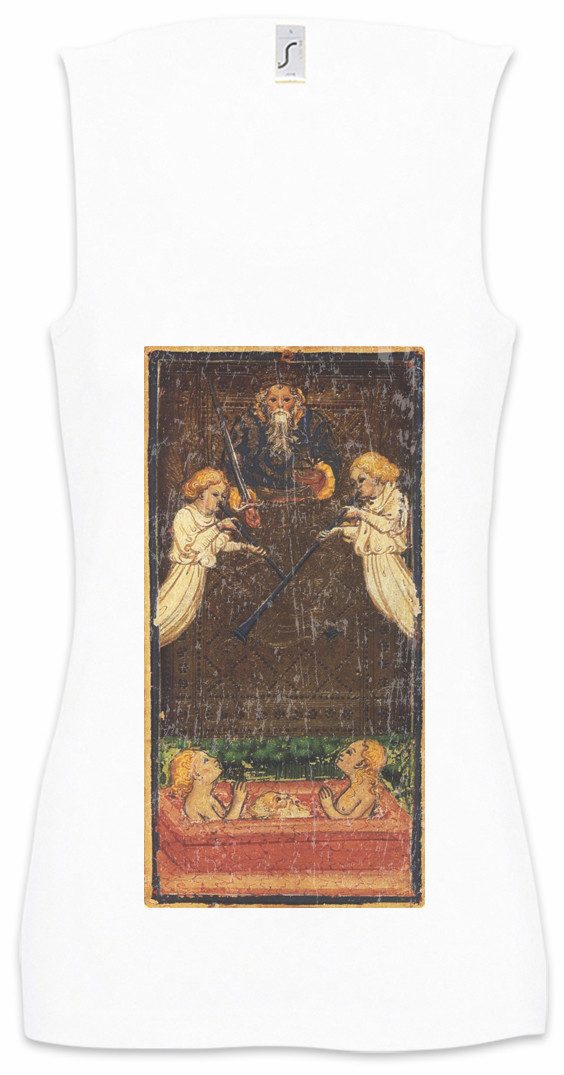 Urban Backwoods Tanktop Tarot Arcanum Judgement Ärmelloses Damen T-Shirt Karte Karten Card Abrechnung The Hierophant Priest