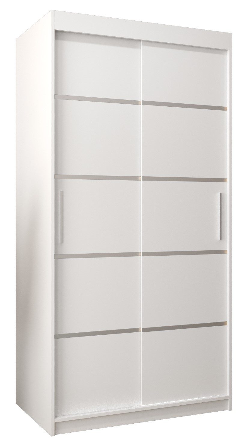 Kleiderschrank Verona 1 Schlafzimmerschrank Schiebetüren - Kleiderstange und Regalen