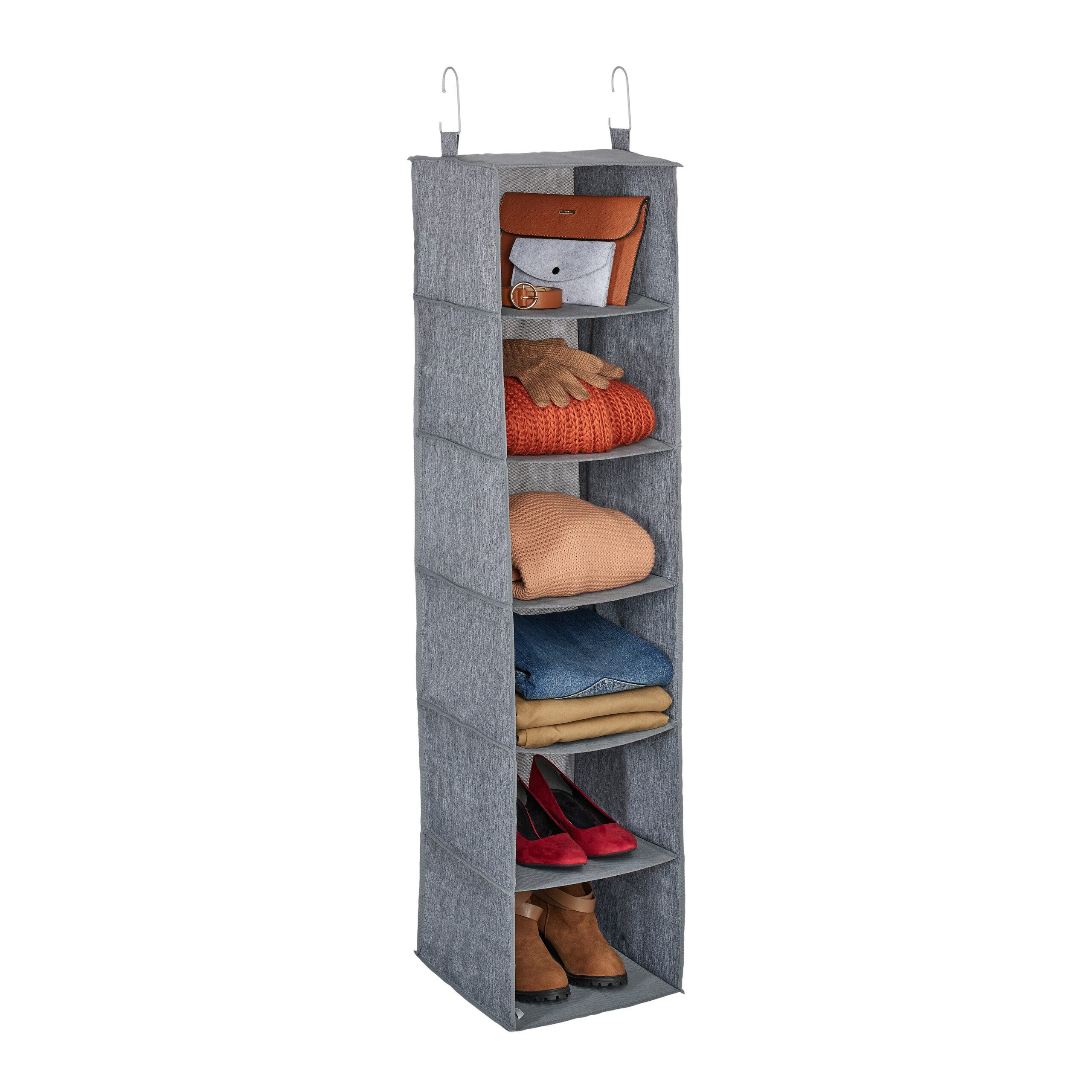 relaxdays Hängeaufbewahrung Kleiderschrank Hängeregal mit 6 günstig online kaufen