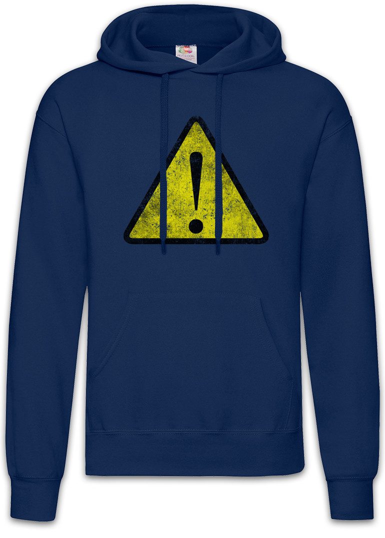 Hoodie Warning Sign I Herren Hoodie Symbol Logo Insignia USA Zeichen Caution