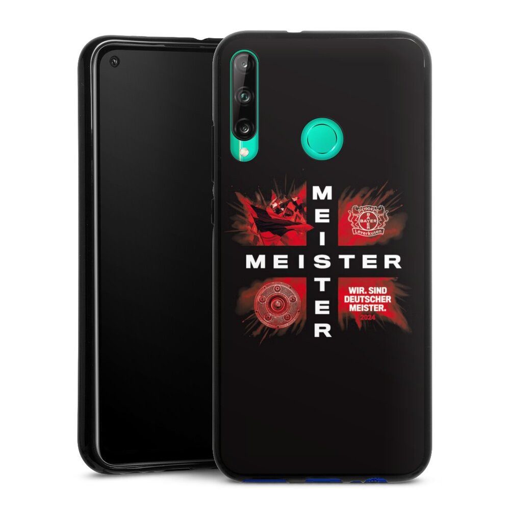 DeinDesign Handyhülle Bayer 04 Leverkusen Meister Offizielles Lizenzprodukt, Huawei P40 Lite E Silikon Hülle Bumper Case Handy Schutzhülle