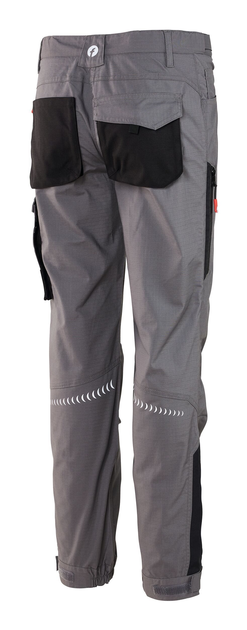 fortis Arbeitsbundhose Damen-Cargohose Performance grau/schwarz
