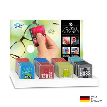 WEDO PocketCleaner Brillen-Putztuch, Smartphone- oder Tabletputztuch im Ku, Displayschutzfolie