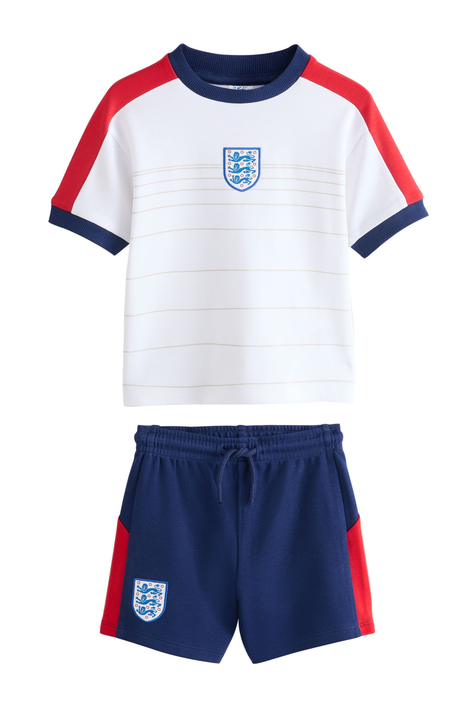 Next T-Shirt & Shorts T-Shirt und Shorts im Set, England Fußball (2-tlg)