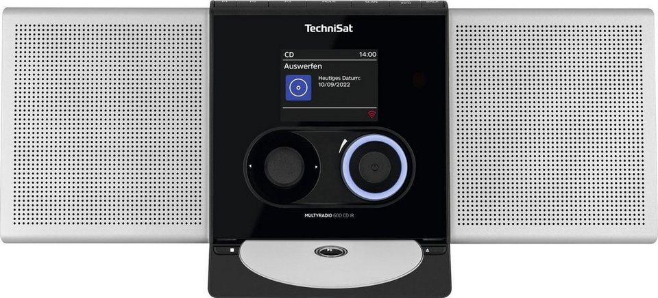 TechniSat MULTYRADIO 600 CD IR Radio (Digitalradio (DAB), Internetradio, UKW  mit RDS, 40 W), 1x USB, 1x AUX, Kopfhöreranschluss, externe Antenne