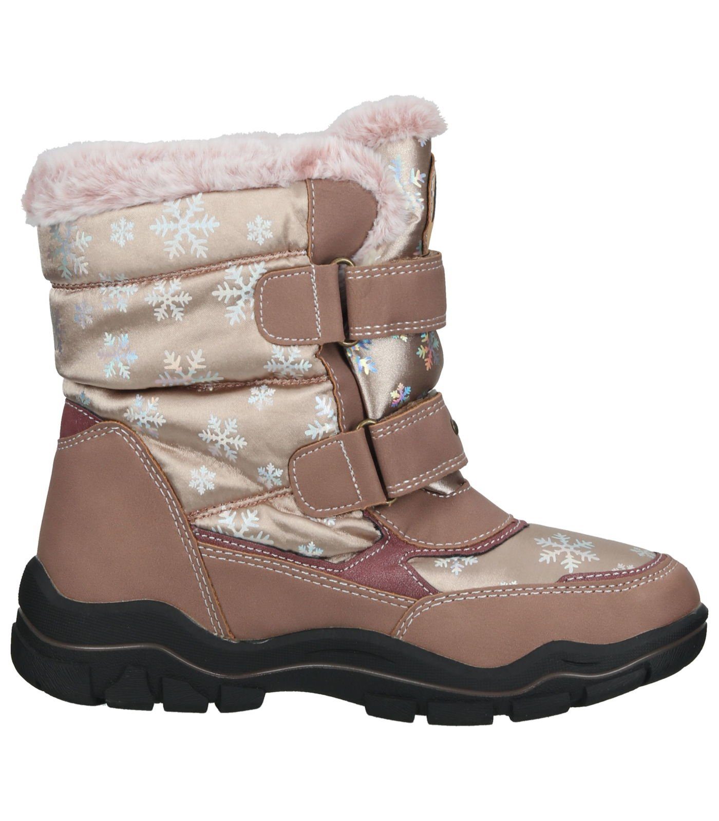 MUSTANG Stiefel Lederimitat/Textil Winterstiefel Rose