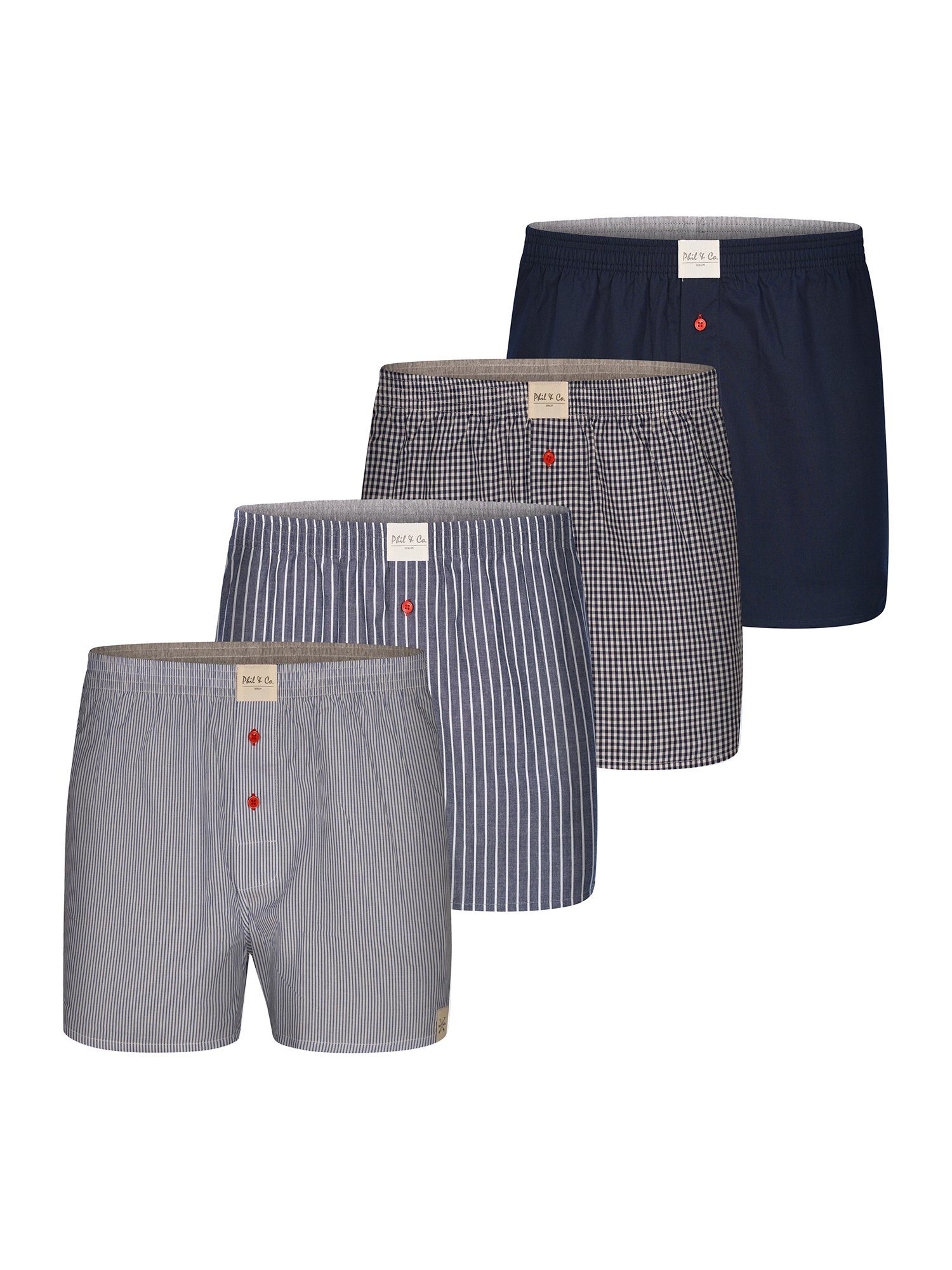 Phil Boxer & Co. Web grey (4-St) Classic cool