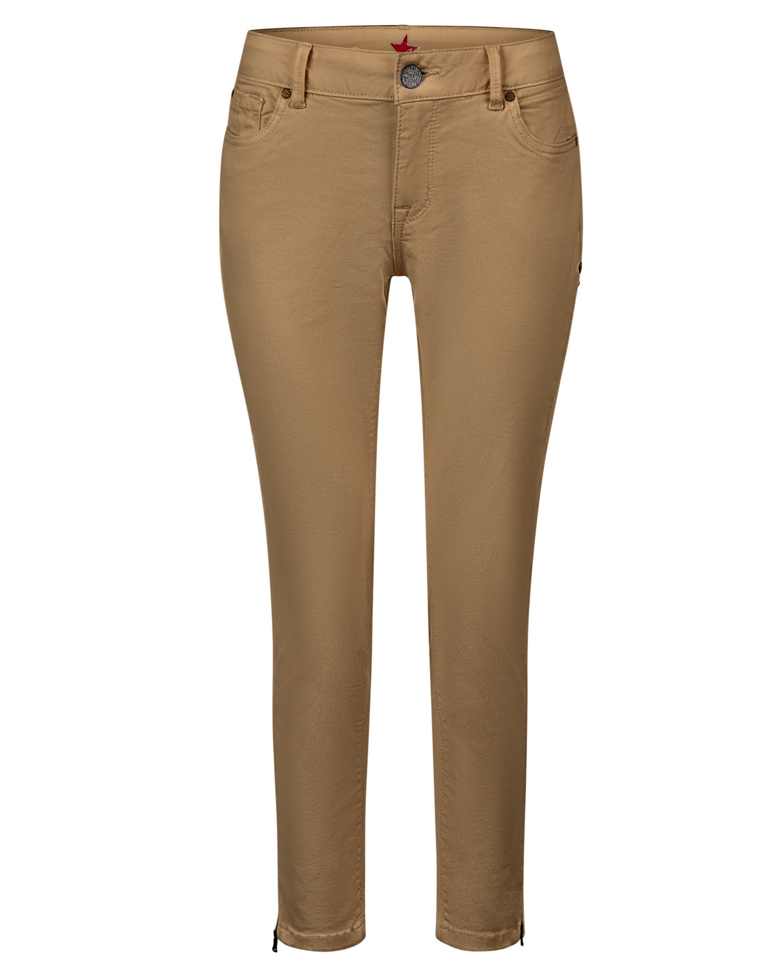 Buena Vista Stoffhose Italy V 7/8 stretch twill - Slim Fit Hose Damen - figurbetont - Braun