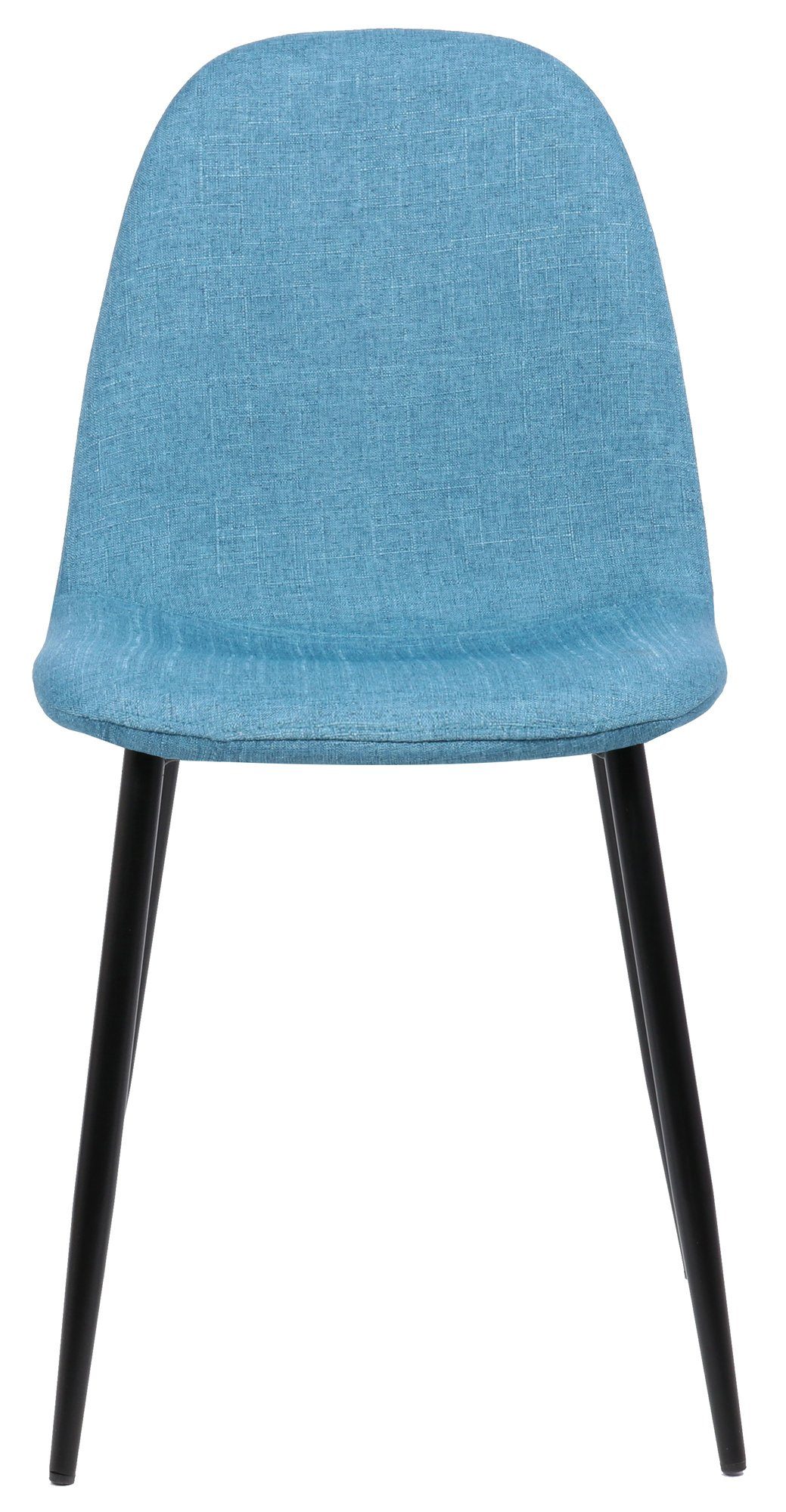 - - - blau Stoff Gestell: Sitzfläche: Metall TPFLiving Esszimmerstuhl mit Wohnzimmerstuhl Esstischstuhl hochwertig Sitzfläche Konferenzstuhl - (Küchenstuhl Naples Polsterstuhl), - schwarz gepolsterter