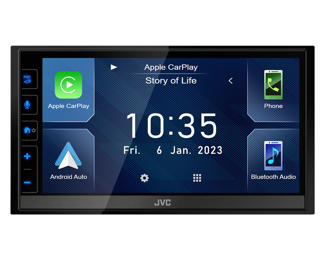 JVC KW-M785DBW DAB+ Bluetooth Apple CarPlay Android Autoradio Autoradio