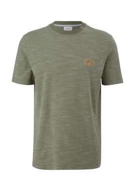 s.Oliver Kurzarmshirt T-Shirt mit Backprint