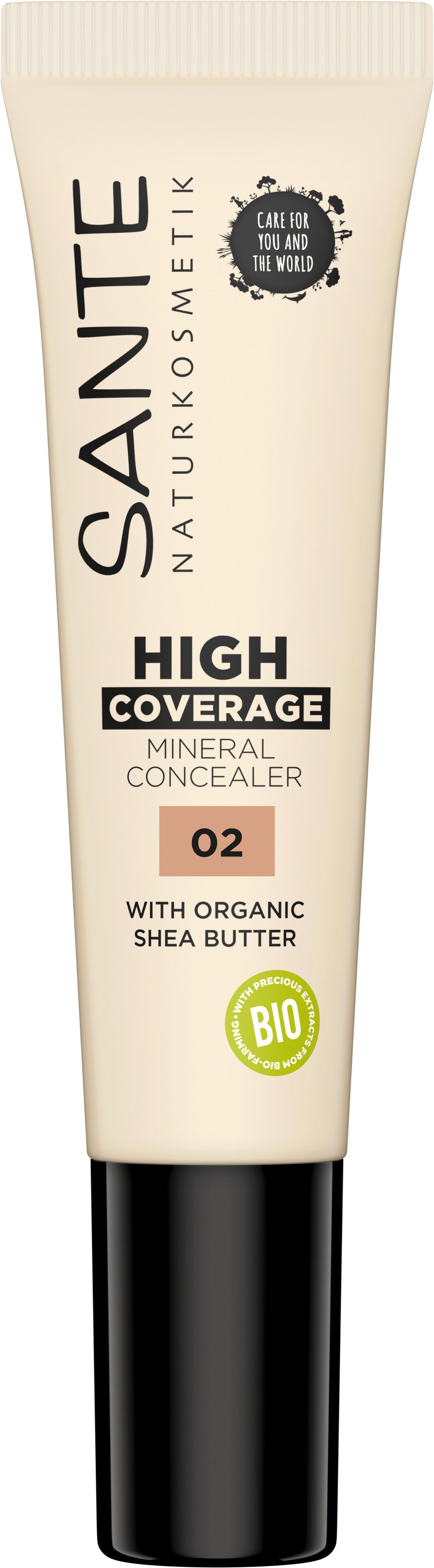 SANTE Concealer HIGH COVERAGE MINERAL CONCEALER, mit intensiver Deckkraft, für ein ebenmäßiges, natürliches Finish