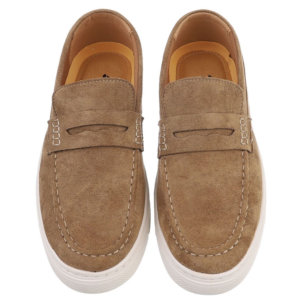 Coolwalk Herren Slip-On Mokassin-Slipper mit Komfortsohle Slipper (91563681) Flach Slipper in Hellbraun – Bild 4 von 5