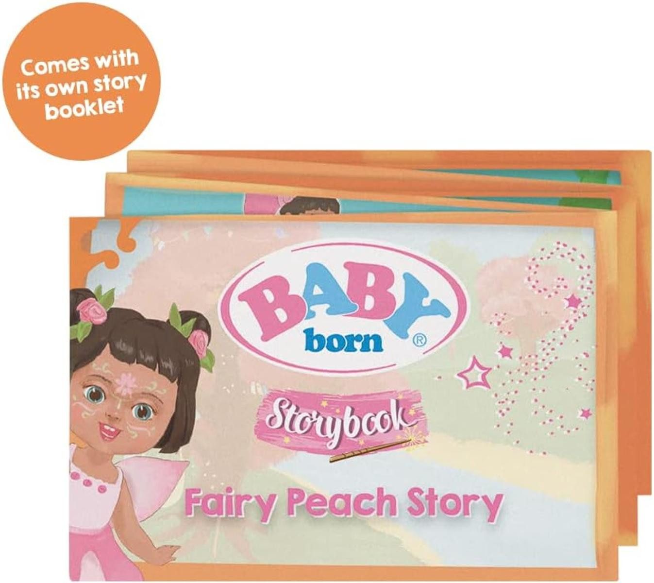 ZAPF Anziehpuppe BABY born Fairy Peach 18 cm Feen-Puppe mit flatternden Flügeln 833773