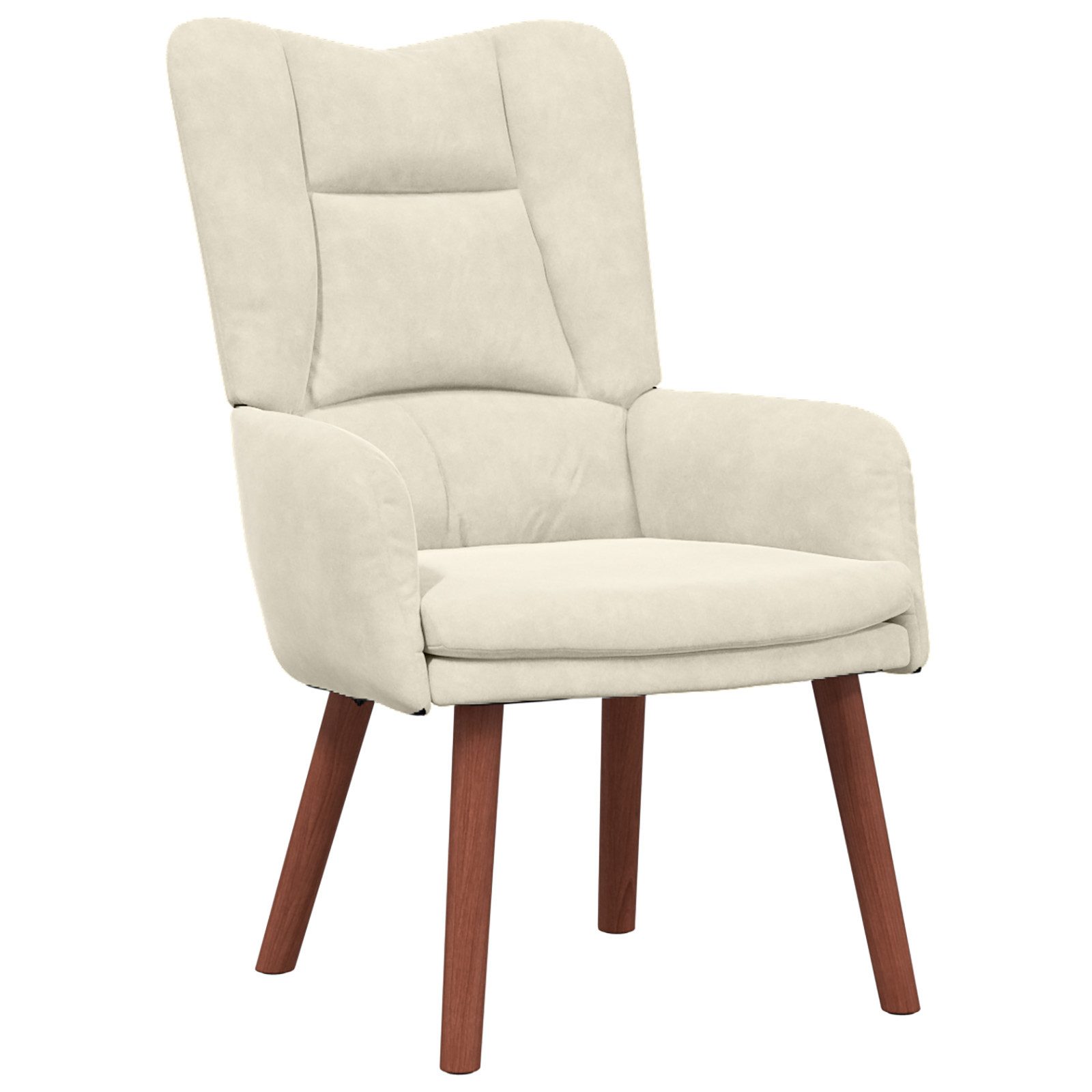 vidaXL Sessel Relaxsessel Creme Samt (1-St) günstig online kaufen