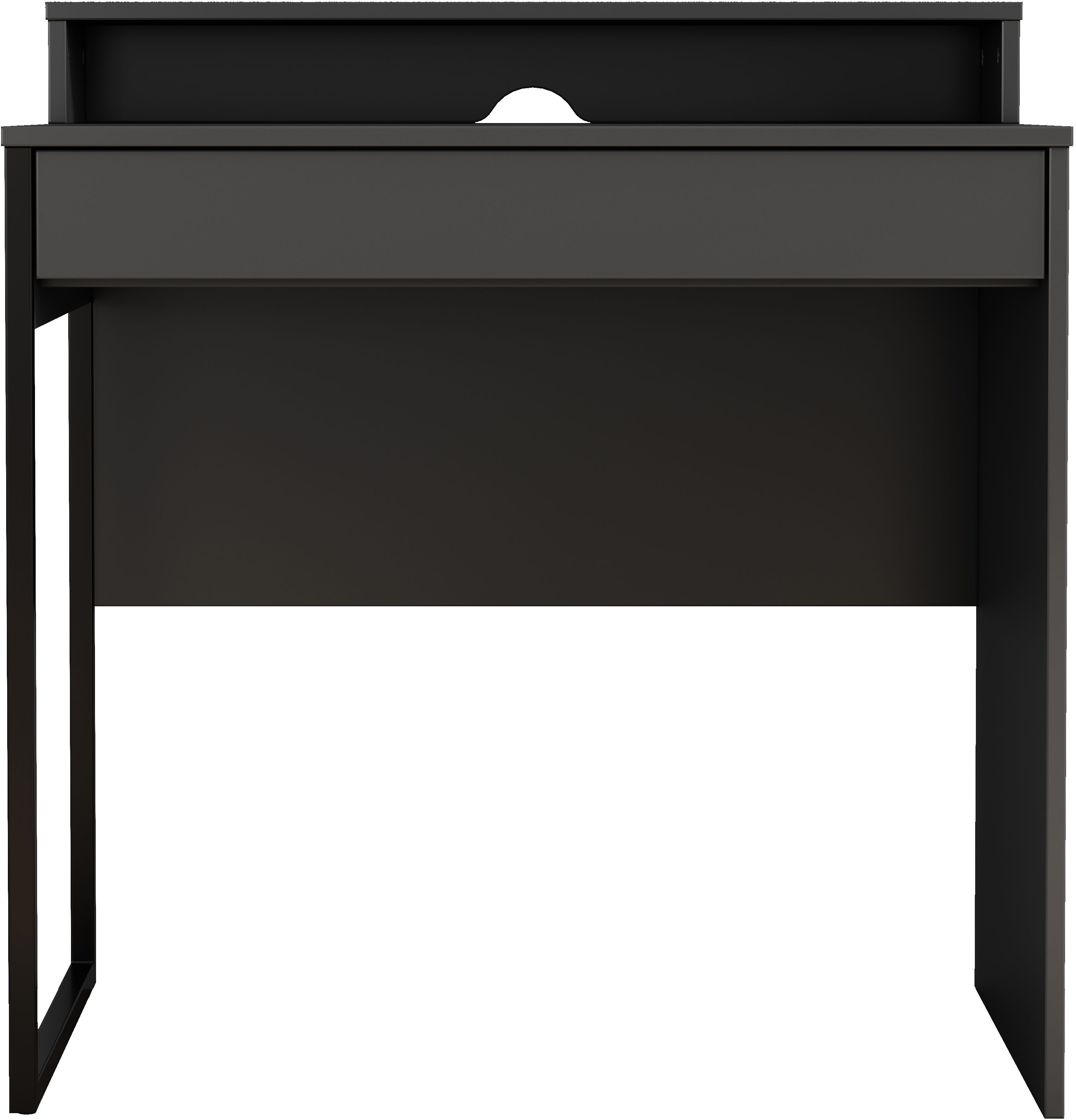 OTTO home Schreibtisch Moid, Computertisch in modernem Design, Breite 80 cm, mit Schublade, Kabeldurchlass & Metallkufe