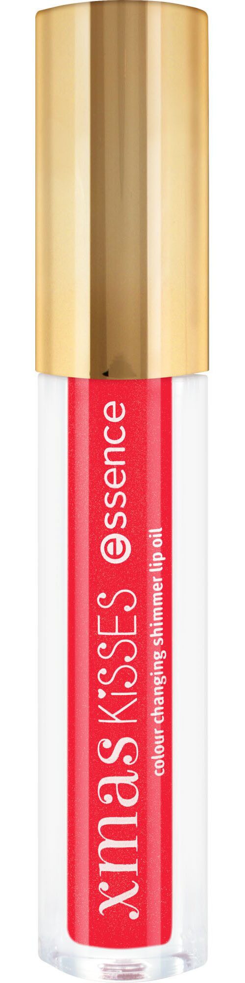 Essence Lipgloss xmas KiSSES colour changing shimmer lip oil, 4-tlg., mit Vitamin E