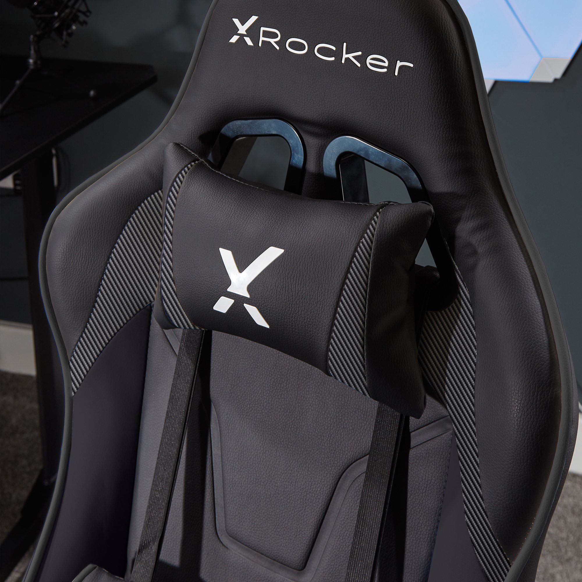 Gaming Kinder für Teenager Schwarz Rocker X Carbon eSports Bürodrehstuhl Compact Agility & Gaming-Stuhl