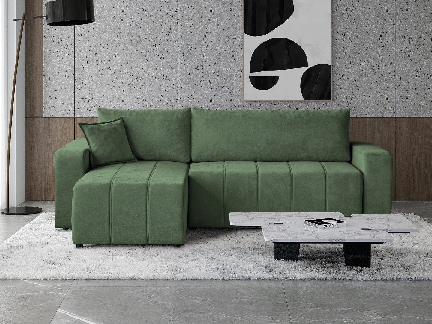 Beautysofa Ecksofa MORI, universelle Seite, mit günstig online kaufen
