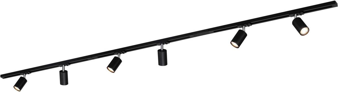 Briloner Leuchten Schienensystem-Sets RAIL, ohne Leuchtmittel, Schienensystem Rail 2,25 m Schwarz max.9W Decke Wohnzimmer Büro Küche