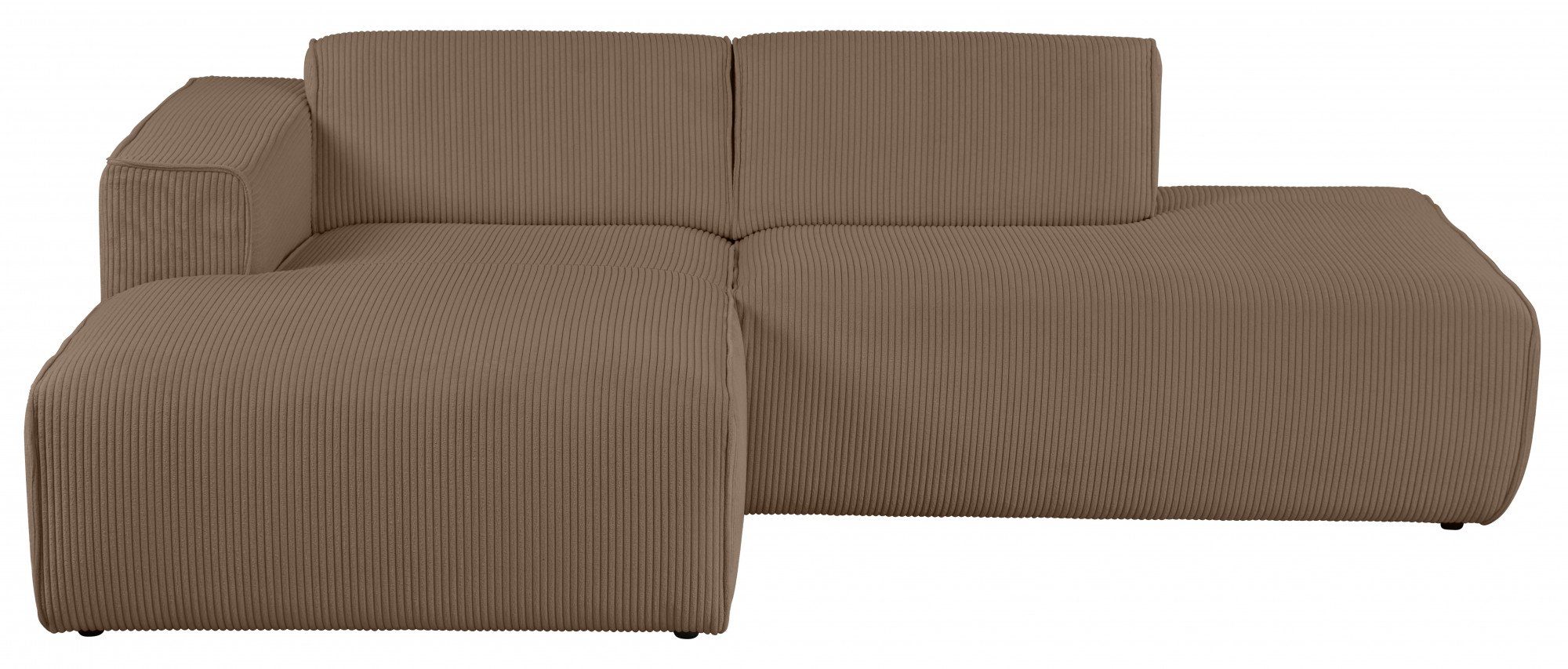 andas Ecksofa "Noord mit Kedernaht, Breite 227 cm, L-Form", Cord, Struktur, günstig online kaufen