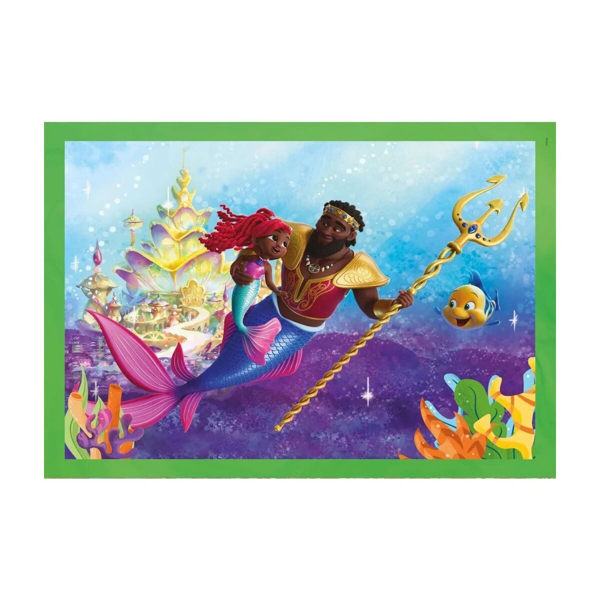 Clementoni® Lernspielzeug Disney Prinzessin Junior Ariel 4 in 1 Puzzle Clementoni