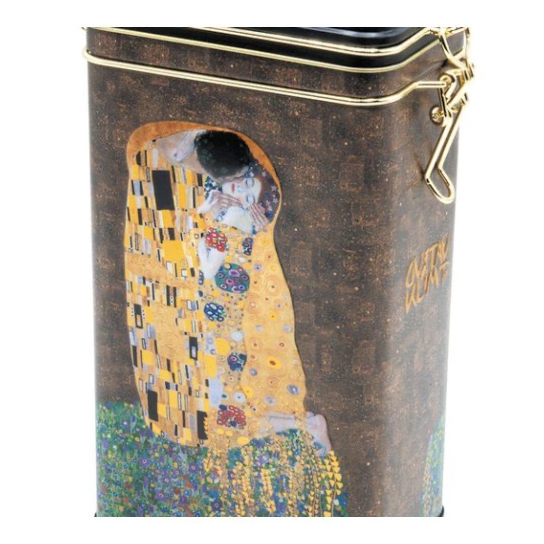 Der_Kuss Kaffeedose Klimt, MediMuc Gustav