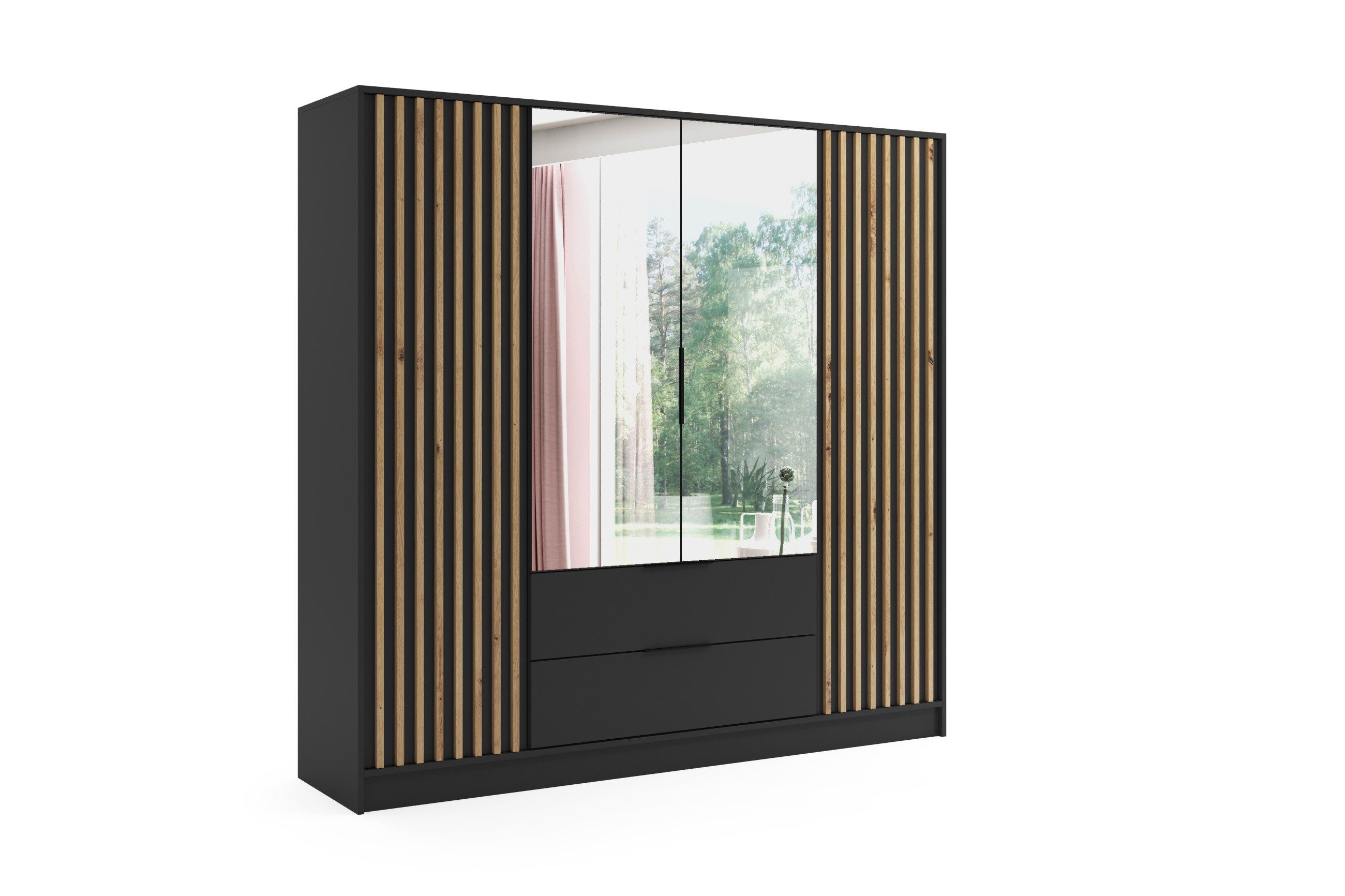 ALTDECOR Drehtürenschrank NERA (Kleiderschrank Garderobenschrank mit günstig online kaufen