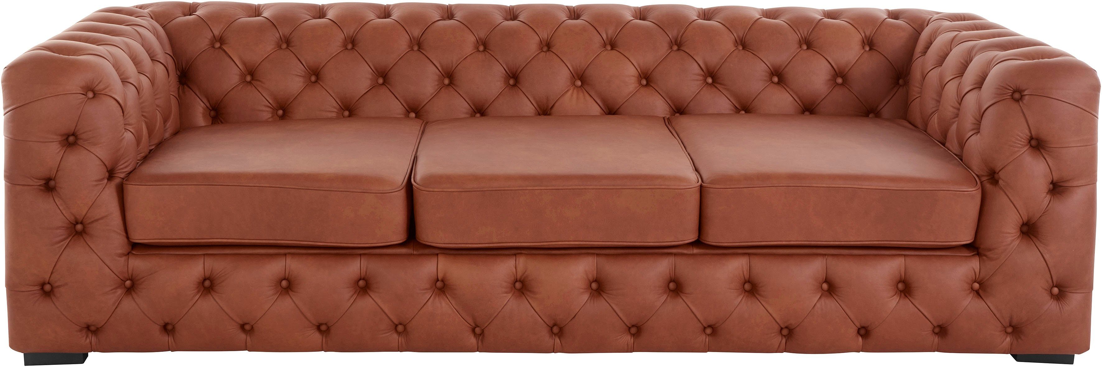 Home affaire Chesterfield-Sofa "Kalina", klassische Chesterfield-Knopfheftu günstig online kaufen