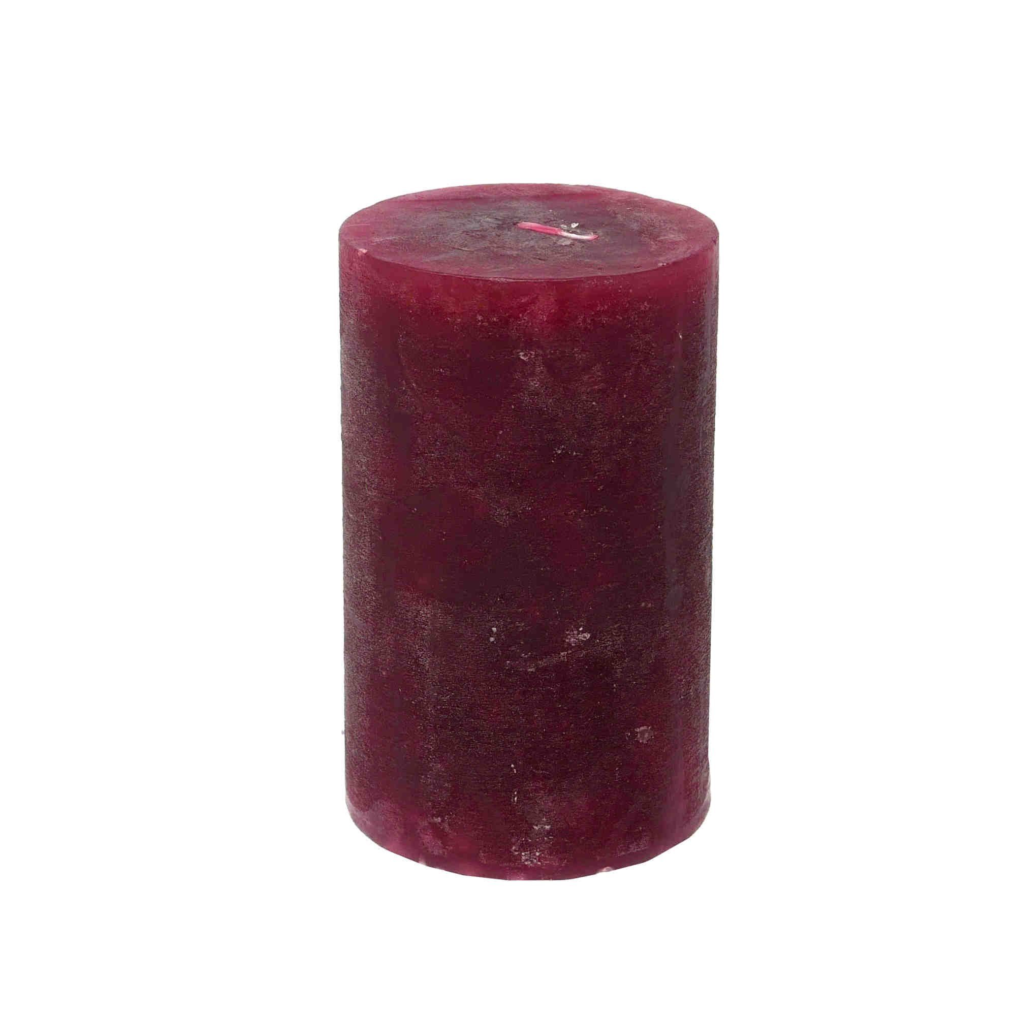B&S Stumpenkerze Stumpenkerze bordeaux 10 x Ø 6 cm günstig online kaufen