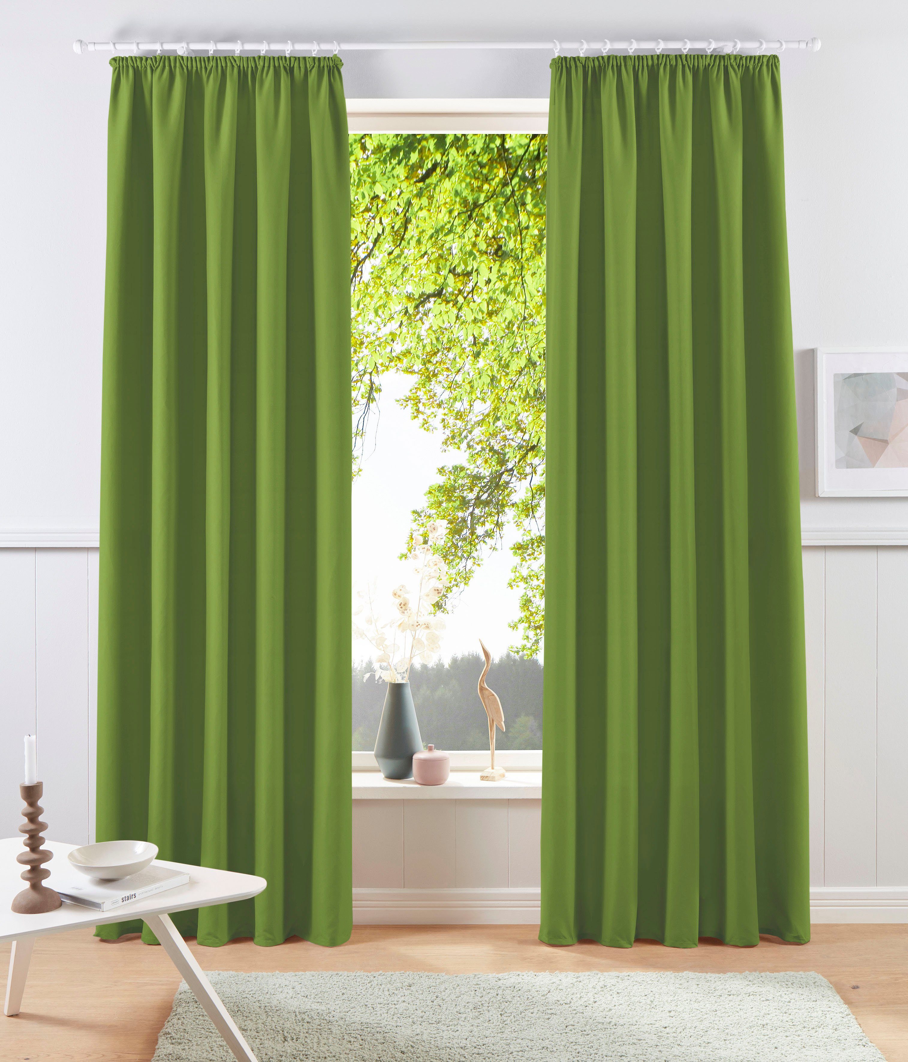 my home Vorhang Raja, Kräuselband (2 günstig online kaufen