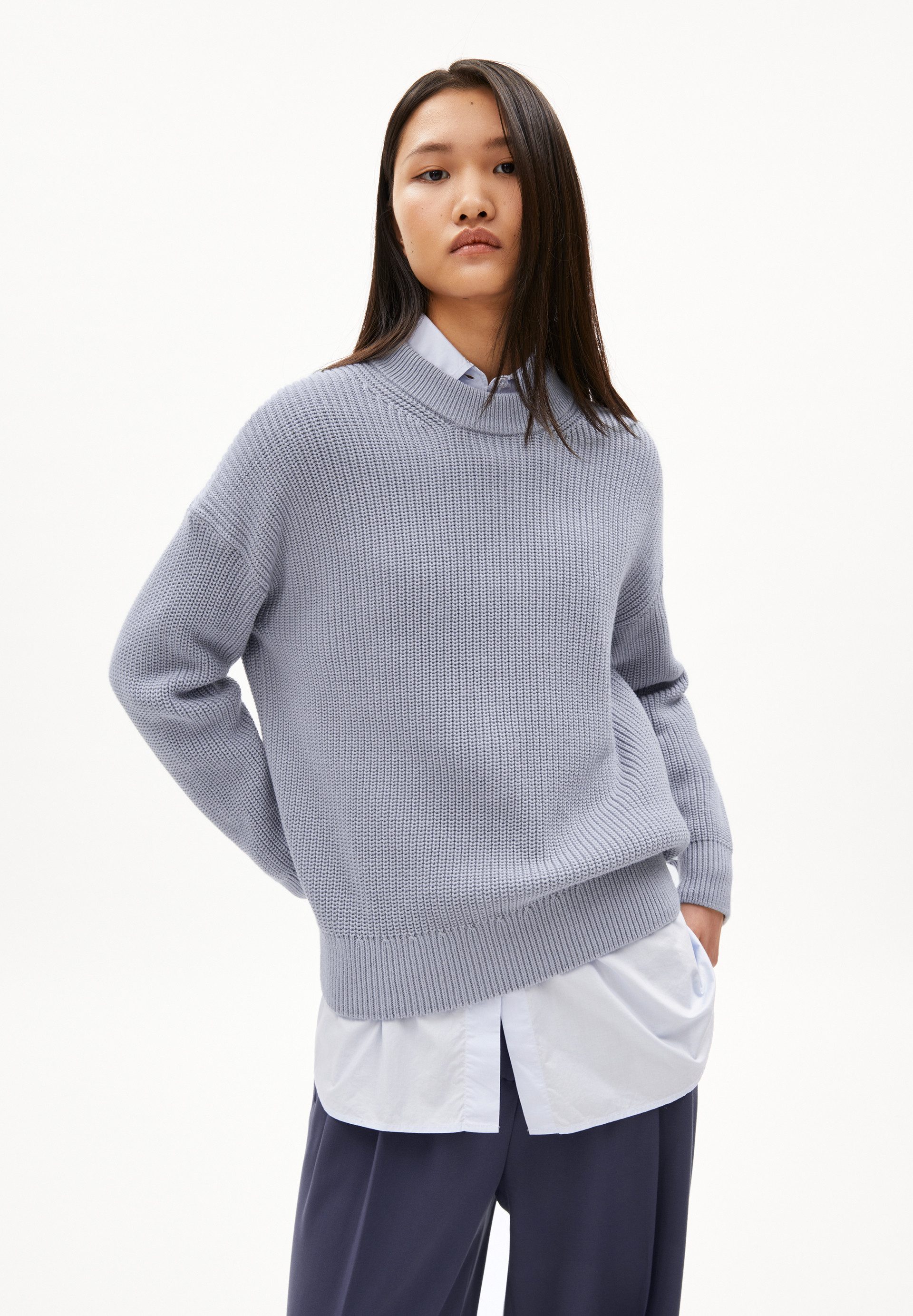 Strickpullover HAAYLE Pullover aus Bio-Baumwolle