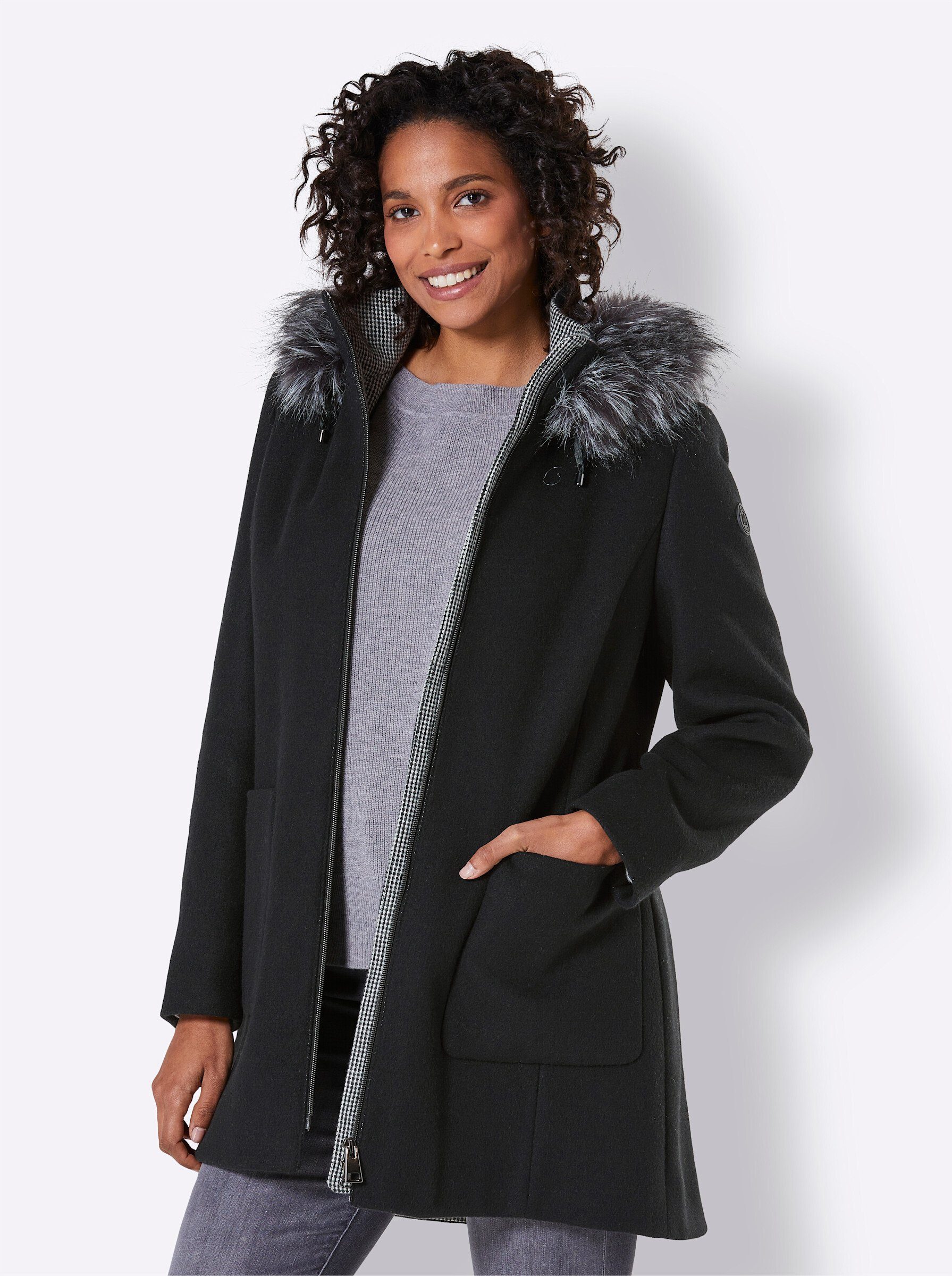 Manisa Allwetterjacke Wollmix-Jacke günstig online kaufen