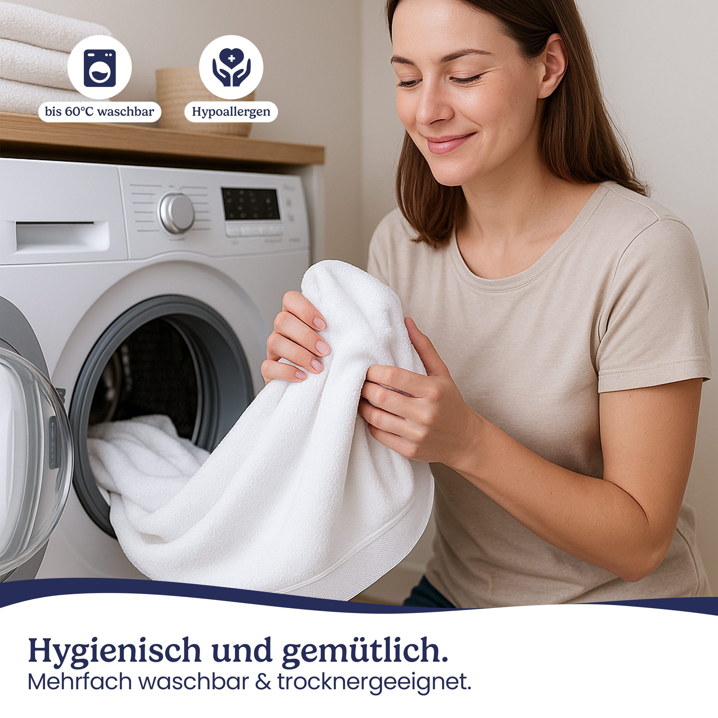 Matratzenschoner Wasserdichter, atmungsaktiver Matratzenschoner – leise & waschbar Gentle North – Bild 4 von 5