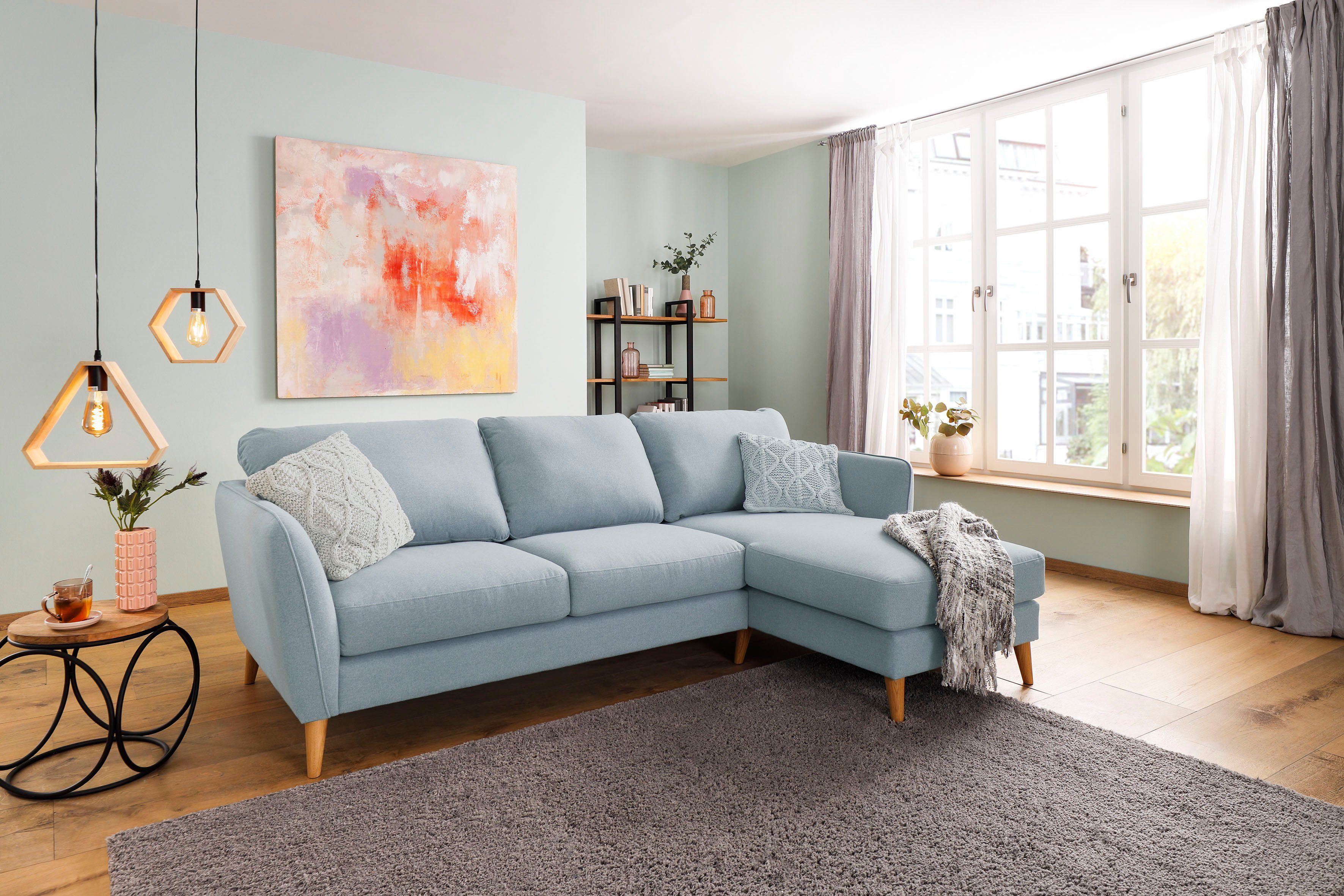 Home affaire Ecksofa MARSEILLE (242/152cm),L-Form, Rec. günstig online kaufen