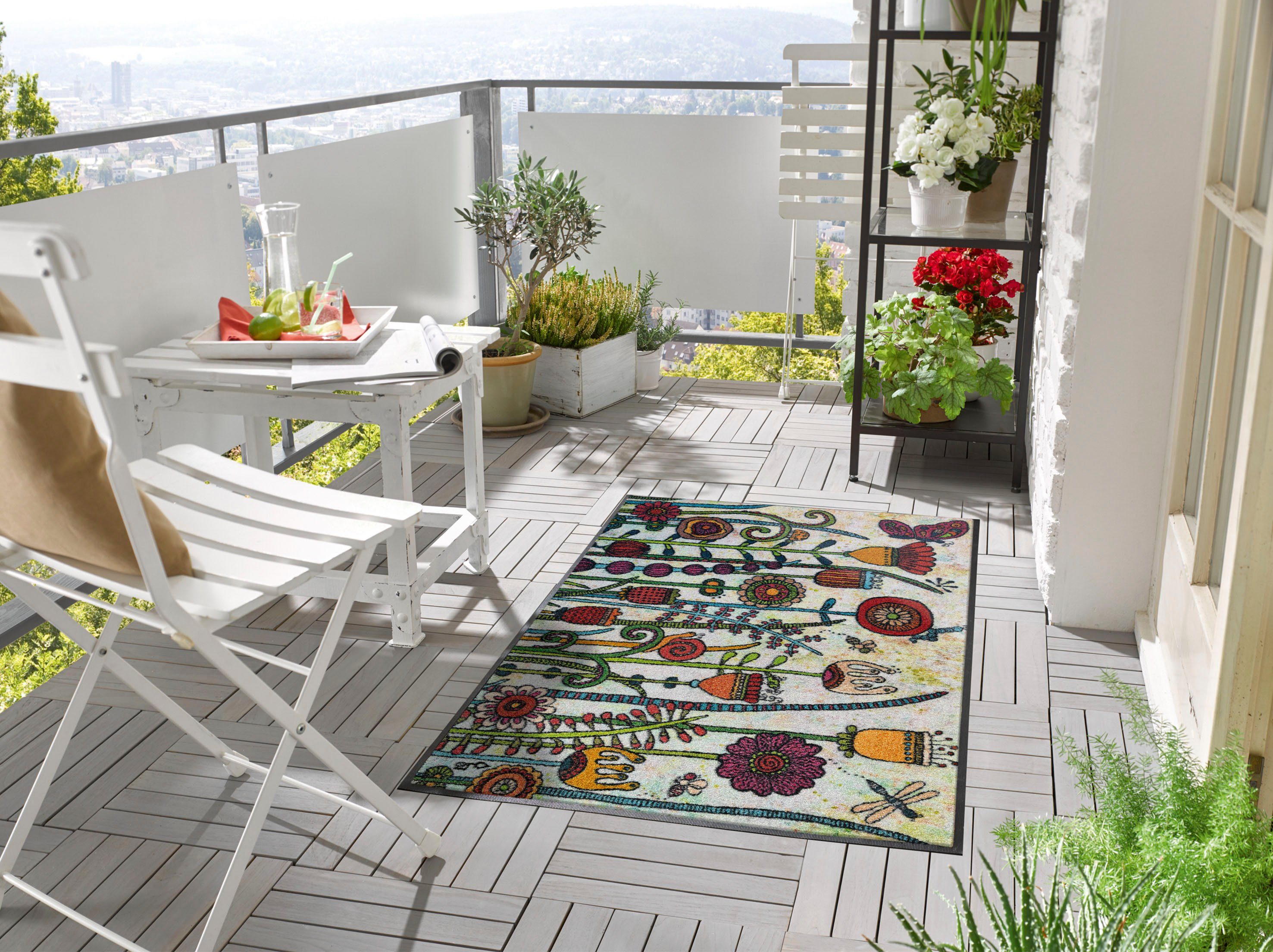 wash+dry by Kleen-Tex Teppich Sonnentag, rechteckig, Höhe: 7 mm günstig online kaufen