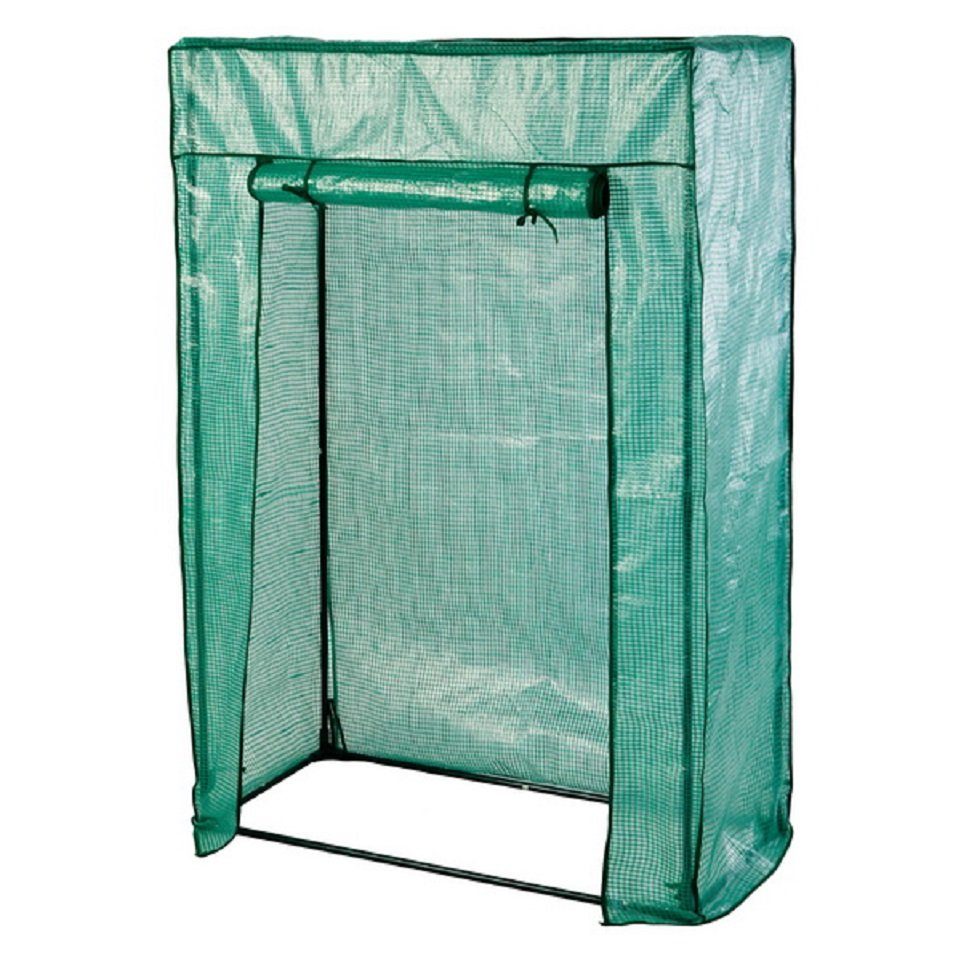 Linder Exclusiv GmbH Tomatengewächshaus Gartengewächshaus Gemüsehaus Tomatenmgewächshaus, BxTxH: 100 x 50 x 150,00 cm, Grün, aus PE Gewebefolie, freistehend