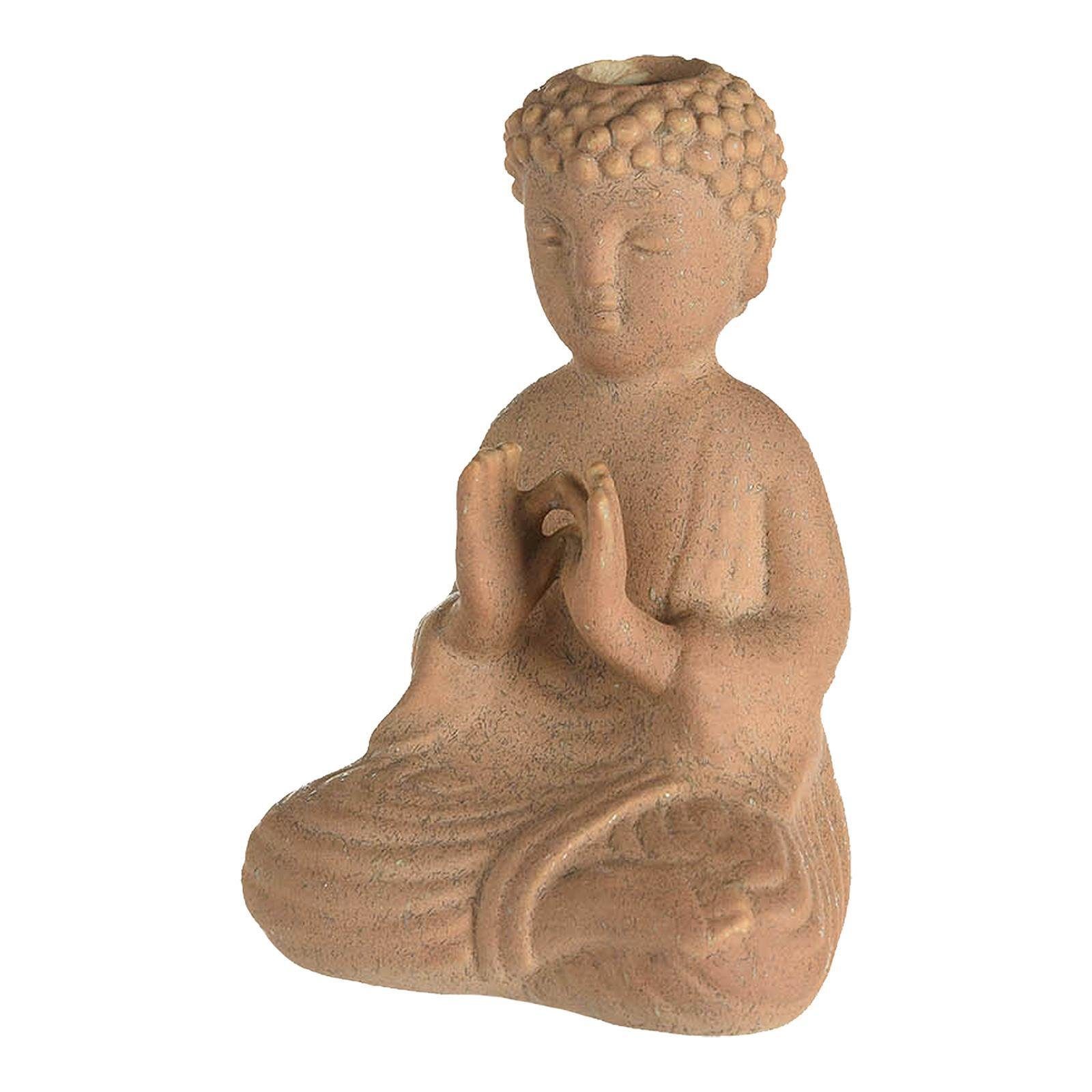 Depot Dekovase Vase Buddha (Packung, 1 Stück Vase), aus Porzellan, B 8.5 Zentimeter, H 12 Zentimeter, T 7.5 Zentimeter